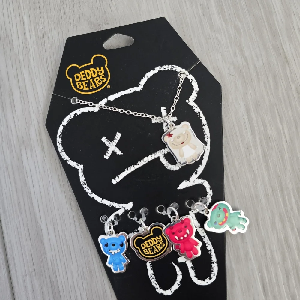 NWT Deddy Bears Interchangeable Charm Necklace - Picture 2 of 5